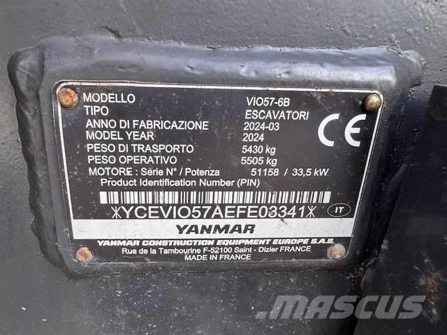 Yanmar Vio 57 Mini ekskavatörler, 7 tona dek