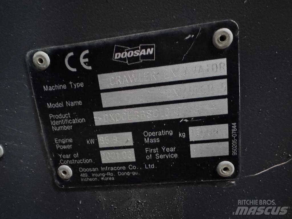 Doosan DX 140 LCR-5 Paletli ekskavatörler