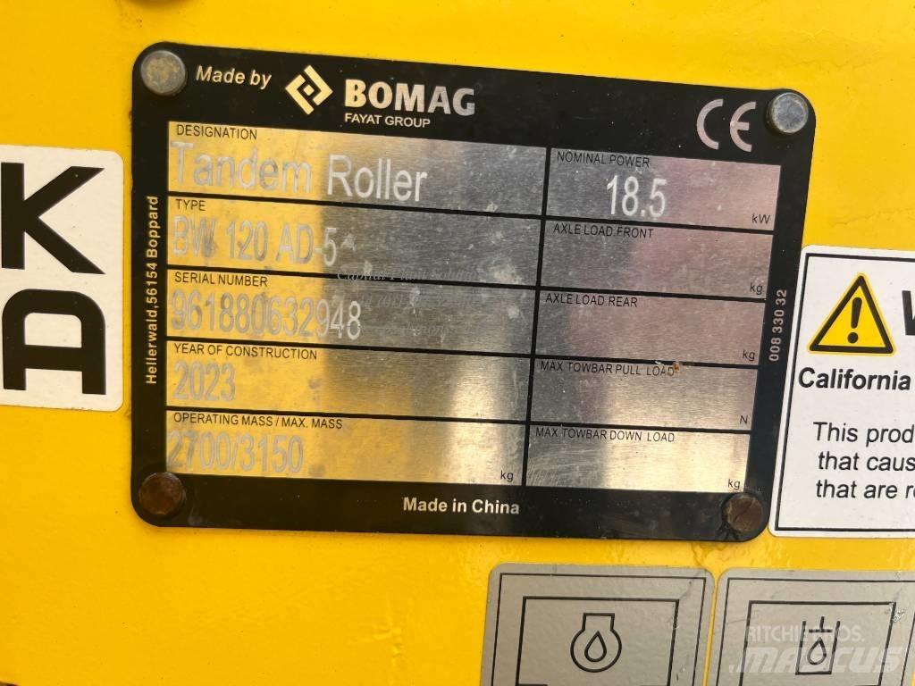 Bomag BW 120 AD-5 Çift tamburlu silindirler