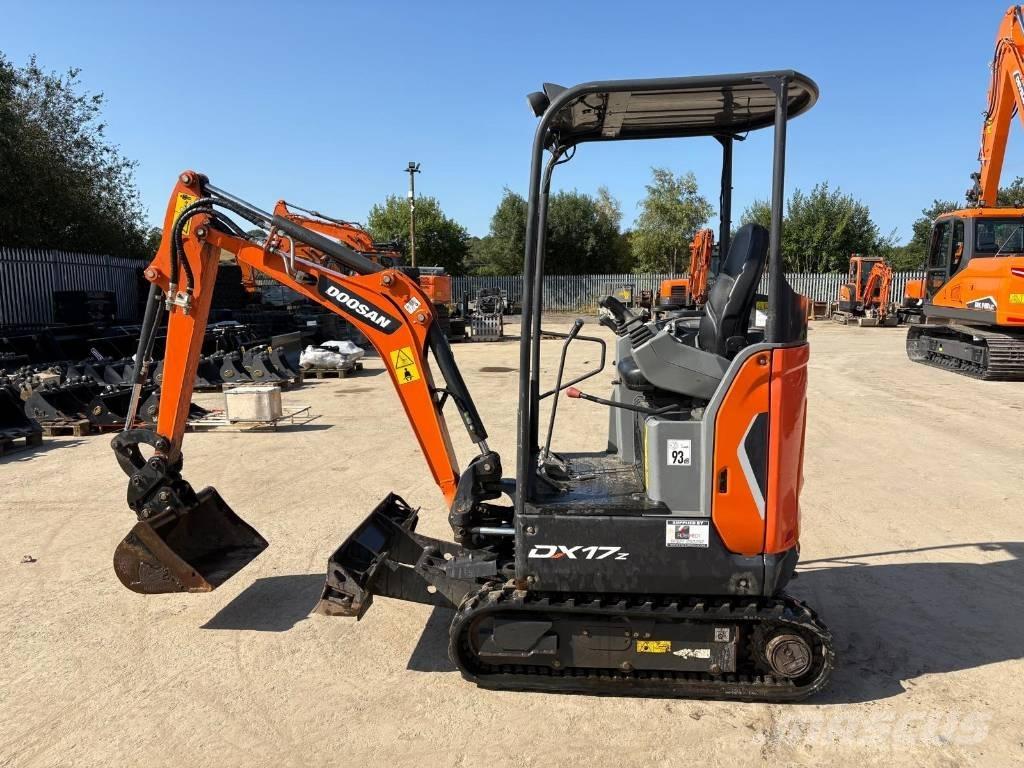 Doosan DX 17 Mini ekskavatörler, 7 tona dek