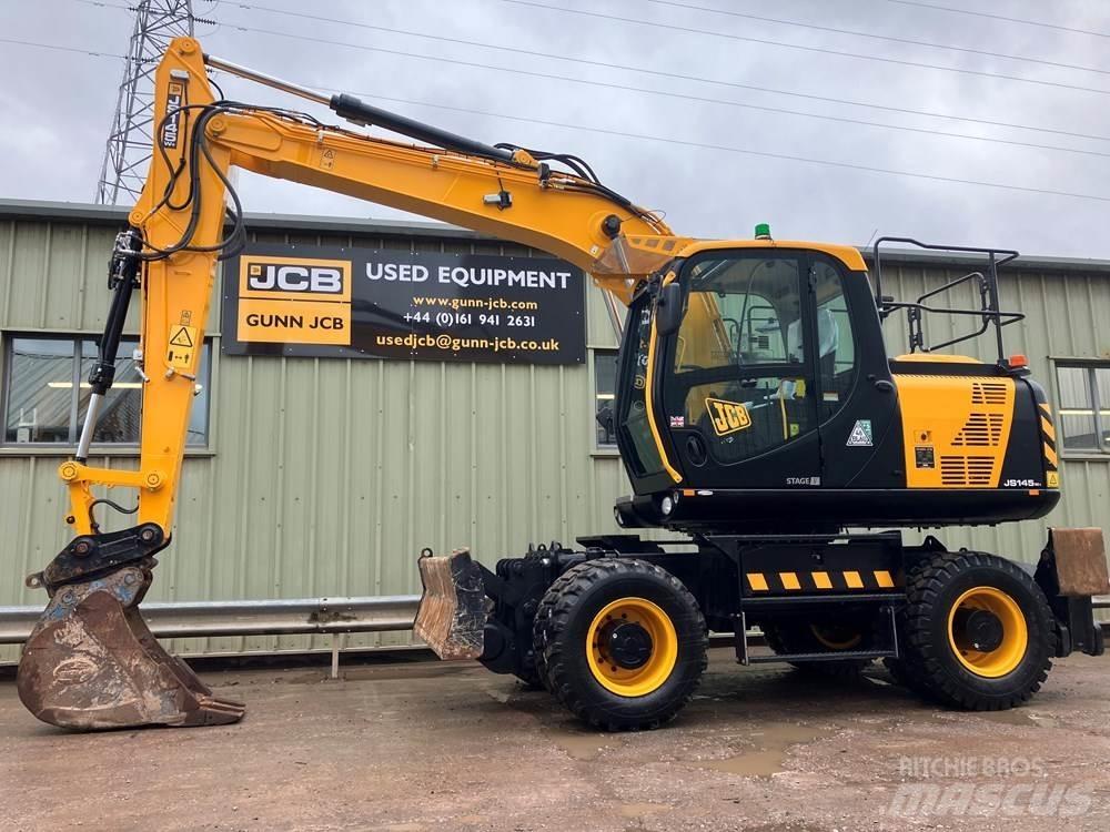 JCB JS145W Lastik tekerli ekskavatörler