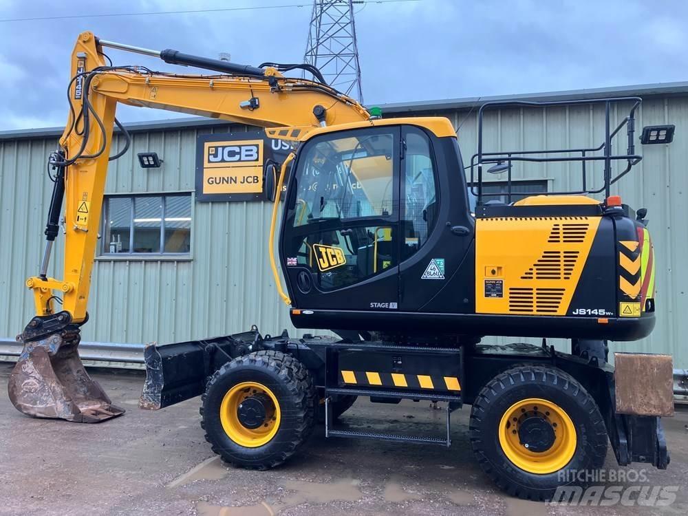 JCB JS145W Lastik tekerli ekskavatörler
