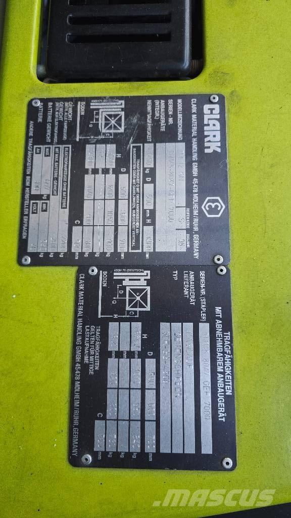 Clark TM 12 SN Elektrikli forkliftler