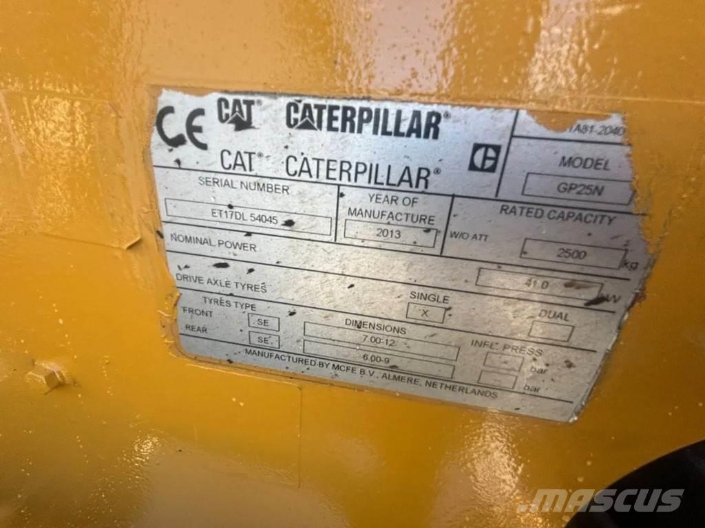 CAT GP25N Heftruck LPG'li forkliftler