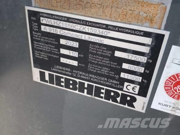 Liebherr A 916 Comp Lastik tekerli ekskavatörler