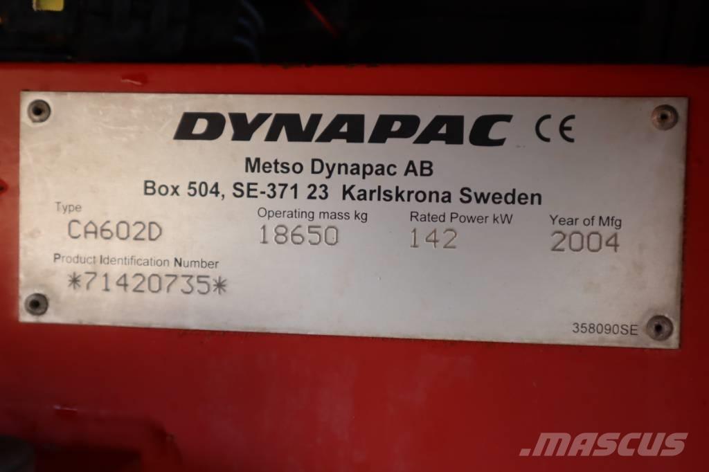 Dynapac CA 602 D Tek tamburlu silindirler
