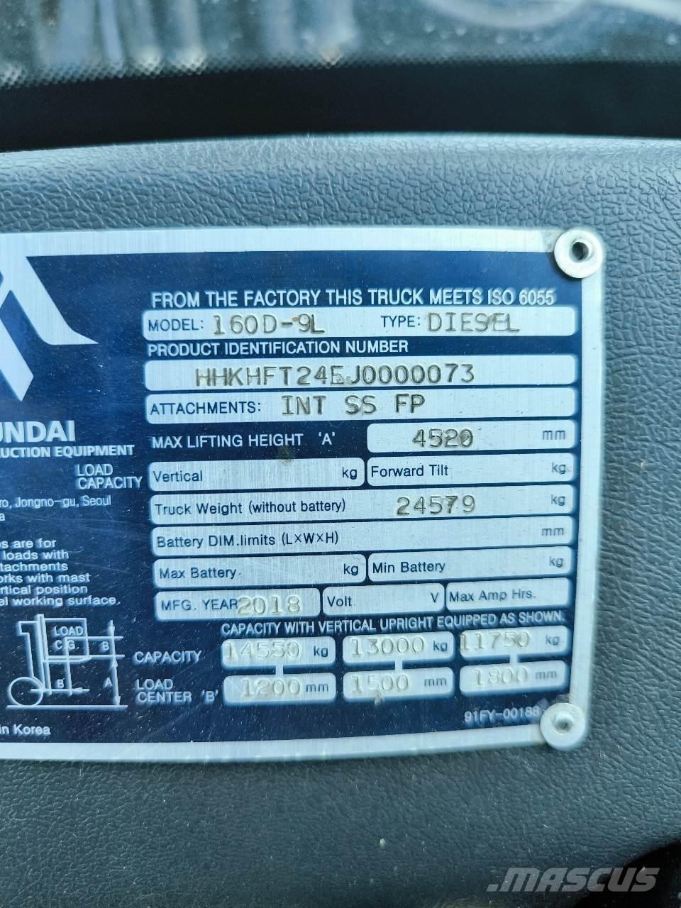 Hyundai 160D-9L Teleskobik yükleyiciler