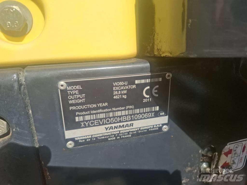 Yanmar Vio 50 U Mini ekskavatörler, 7 tona dek