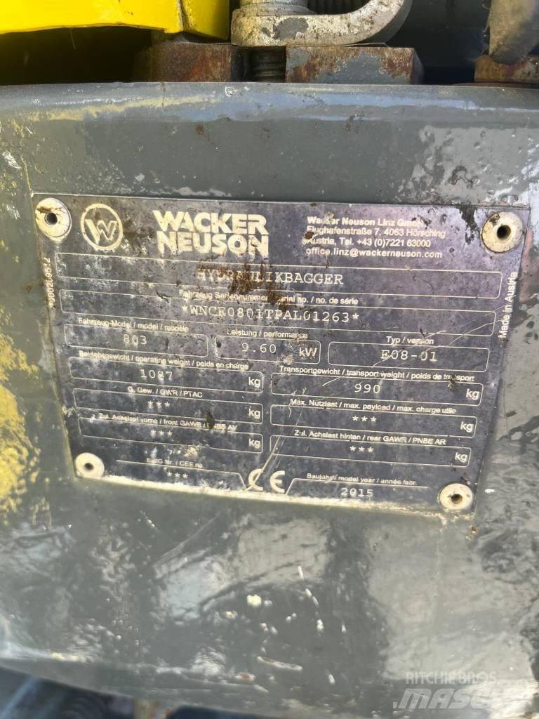 Wacker Neuson 803 RD Mini ekskavatörler, 7 tona dek