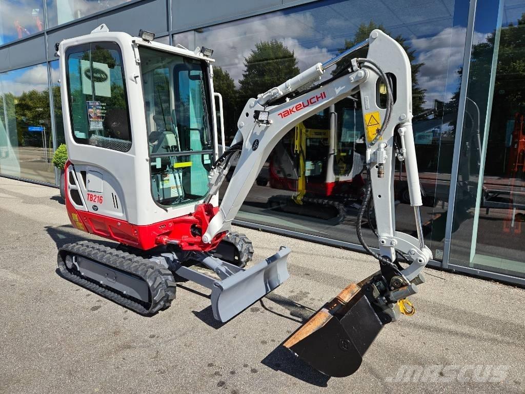 Takeuchi TB 216 Mini ekskavatörler, 7 tona dek