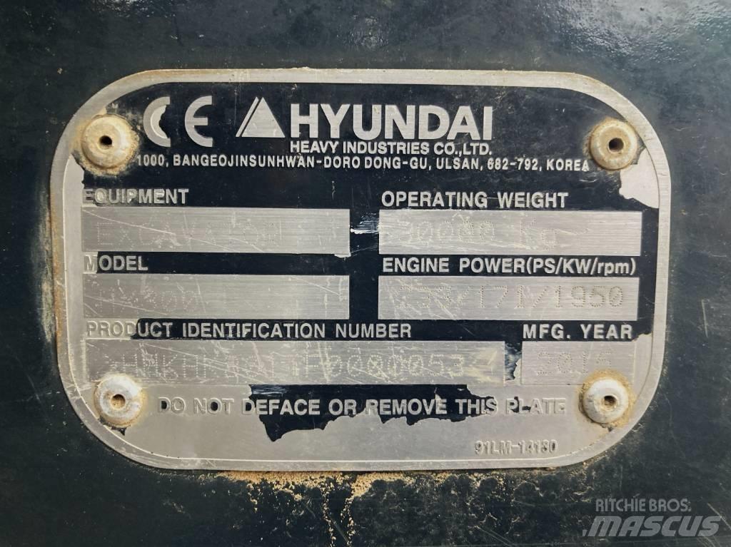 Hyundai HX 300 L Paletli ekskavatörler