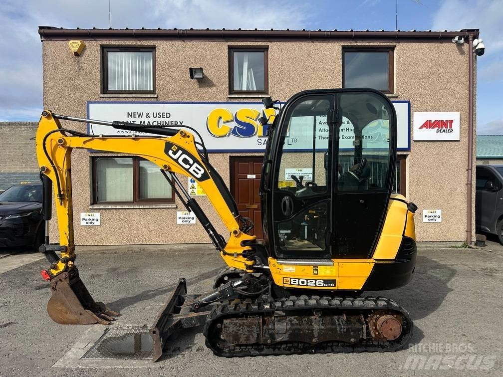 JCB 8026 CTS Mini ekskavatörler, 7 tona dek