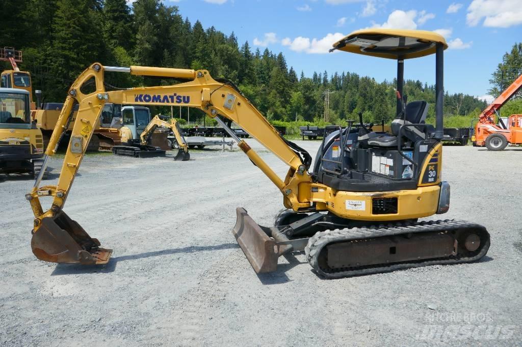 Komatsu PC 30 MR-3 Mini ekskavatörler, 7 tona dek