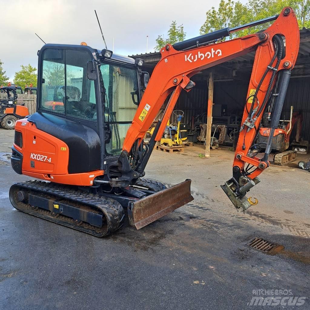 Kubota KX 027-4 Mini ekskavatörler, 7 tona dek