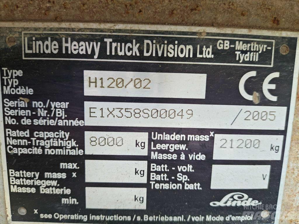 Linde H 120 Dizel forkliftler