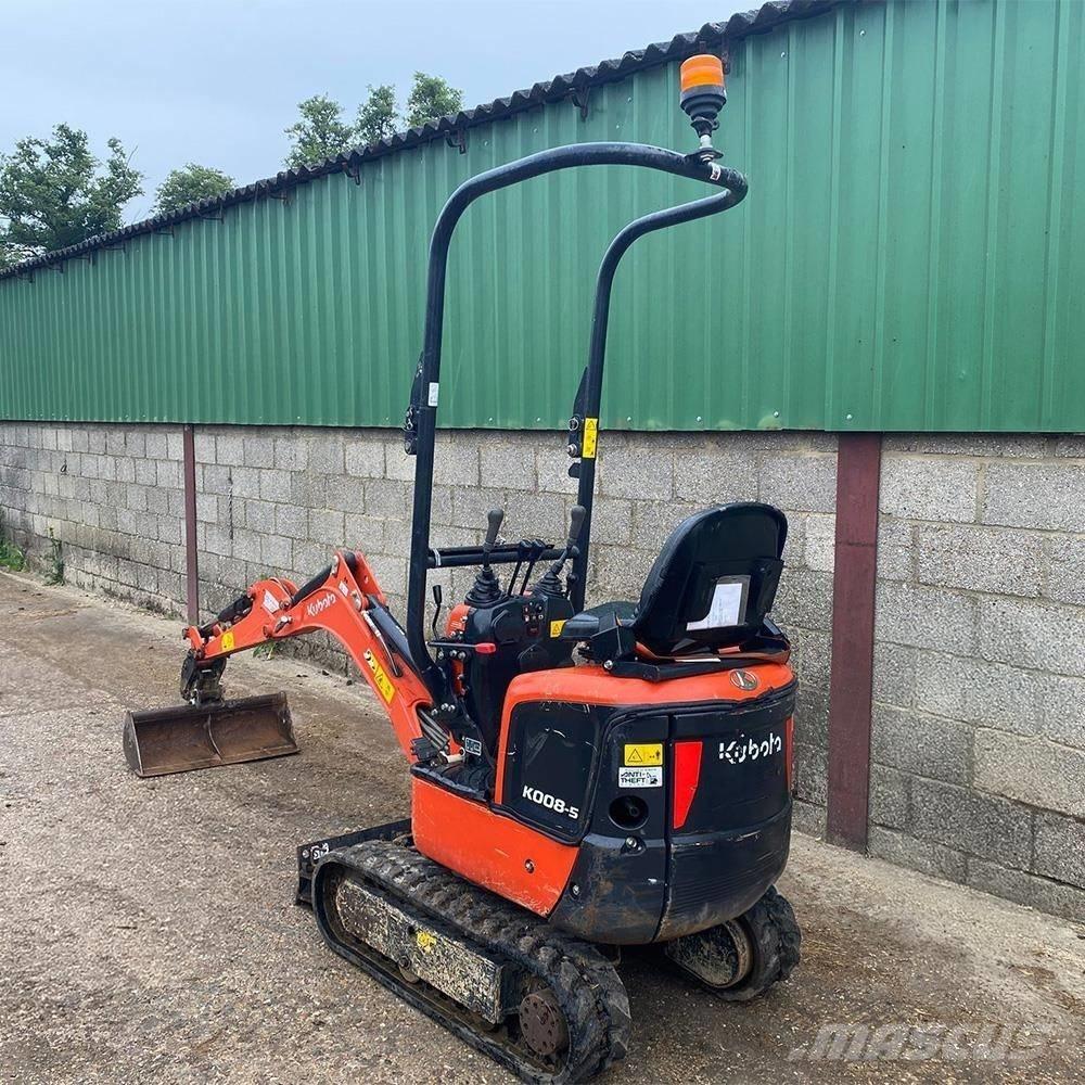Kubota K 008-5 Mini ekskavatörler, 7 tona dek