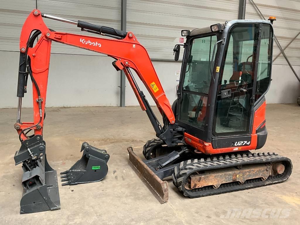 Kubota U 27-4 Mini ekskavatörler, 7 tona dek