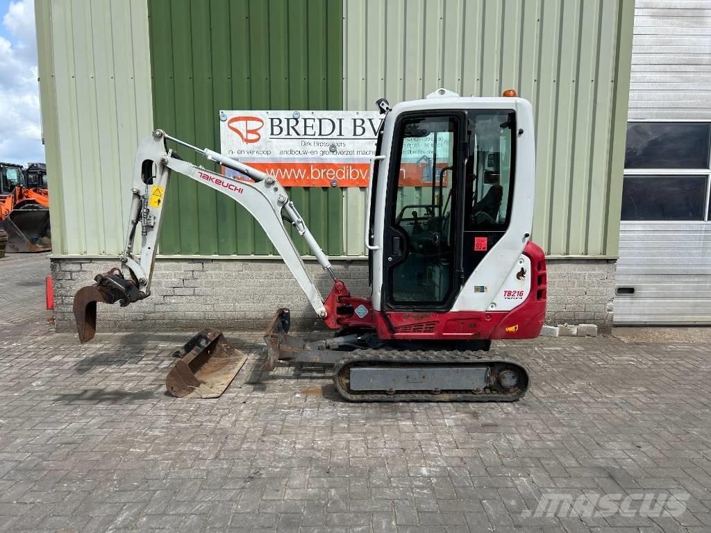 Takeuchi TB 216 Mini ekskavatörler, 7 tona dek