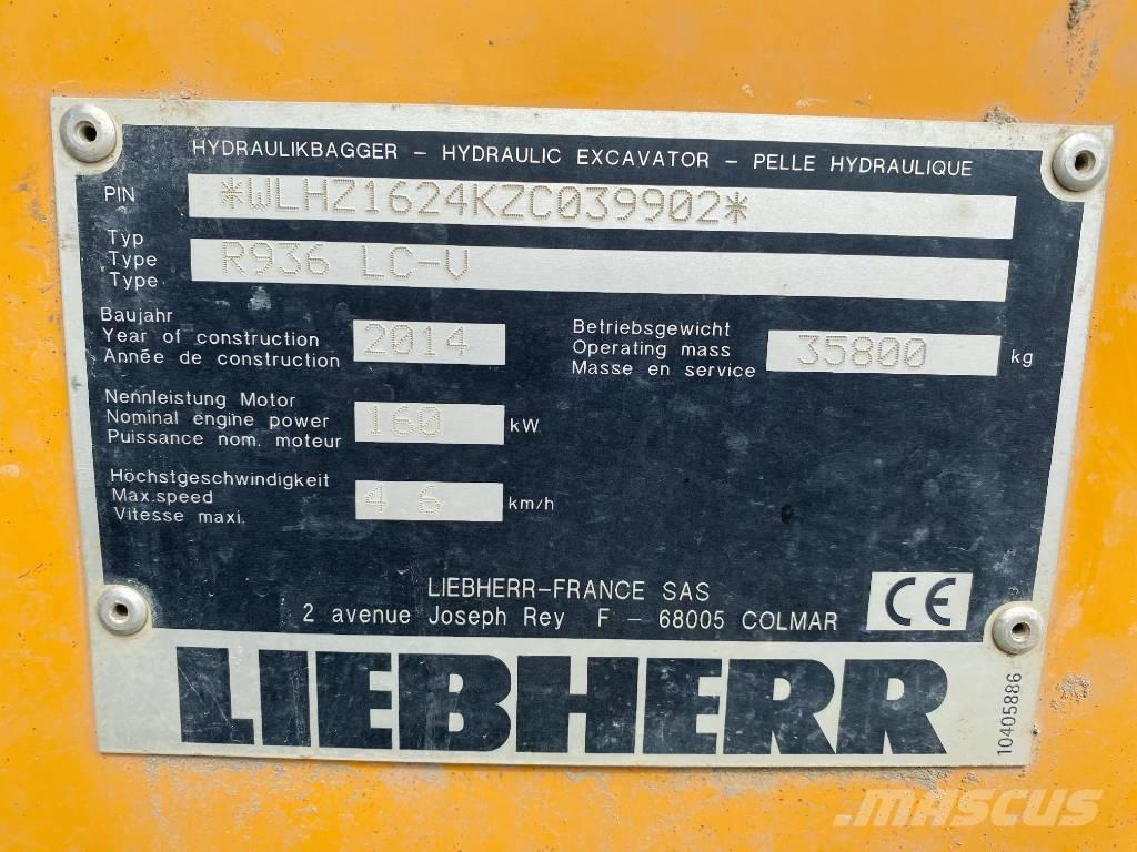 Liebherr R 936 LC Paletli ekskavatörler