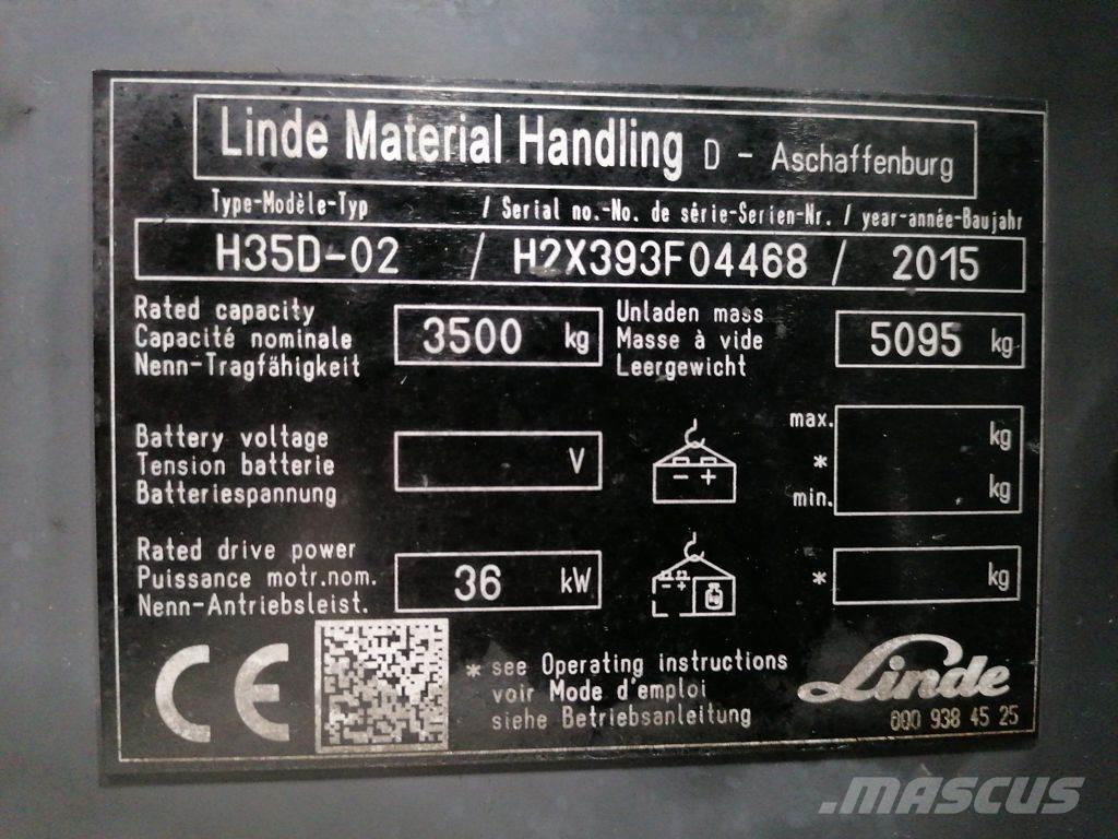 Linde H35D-02 Dizel forkliftler