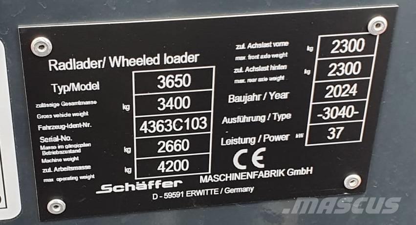 Schäffer 3650 Mini yükleyiciler