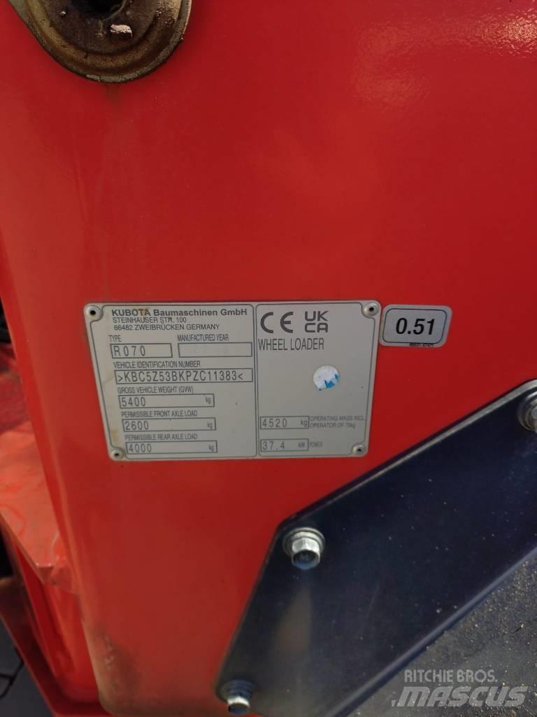 Kubota R 070 Tekerlekli yükleyiciler
