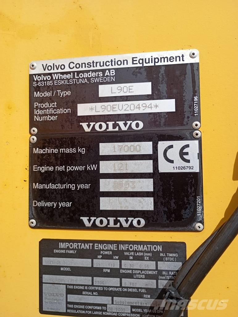 Volvo Radlader L90E Tekerlekli yükleyiciler
