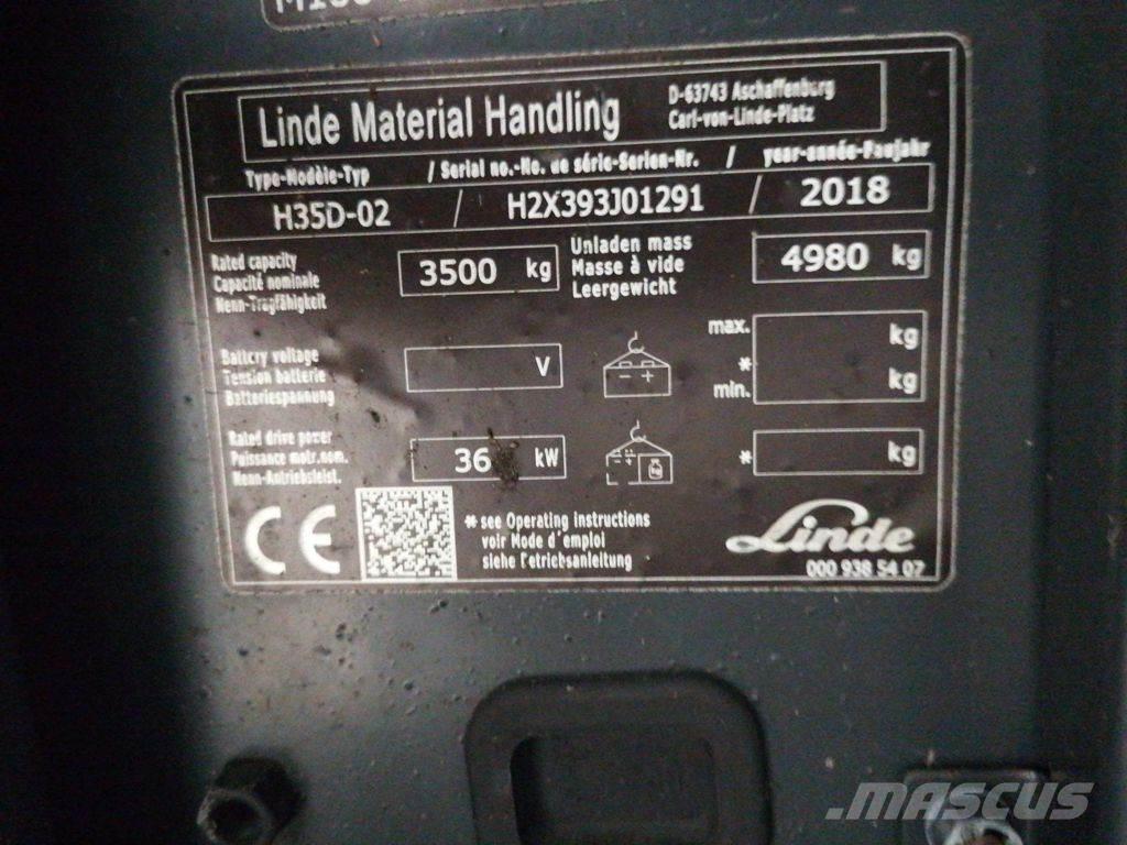 Linde H35D-02 Dizel forkliftler
