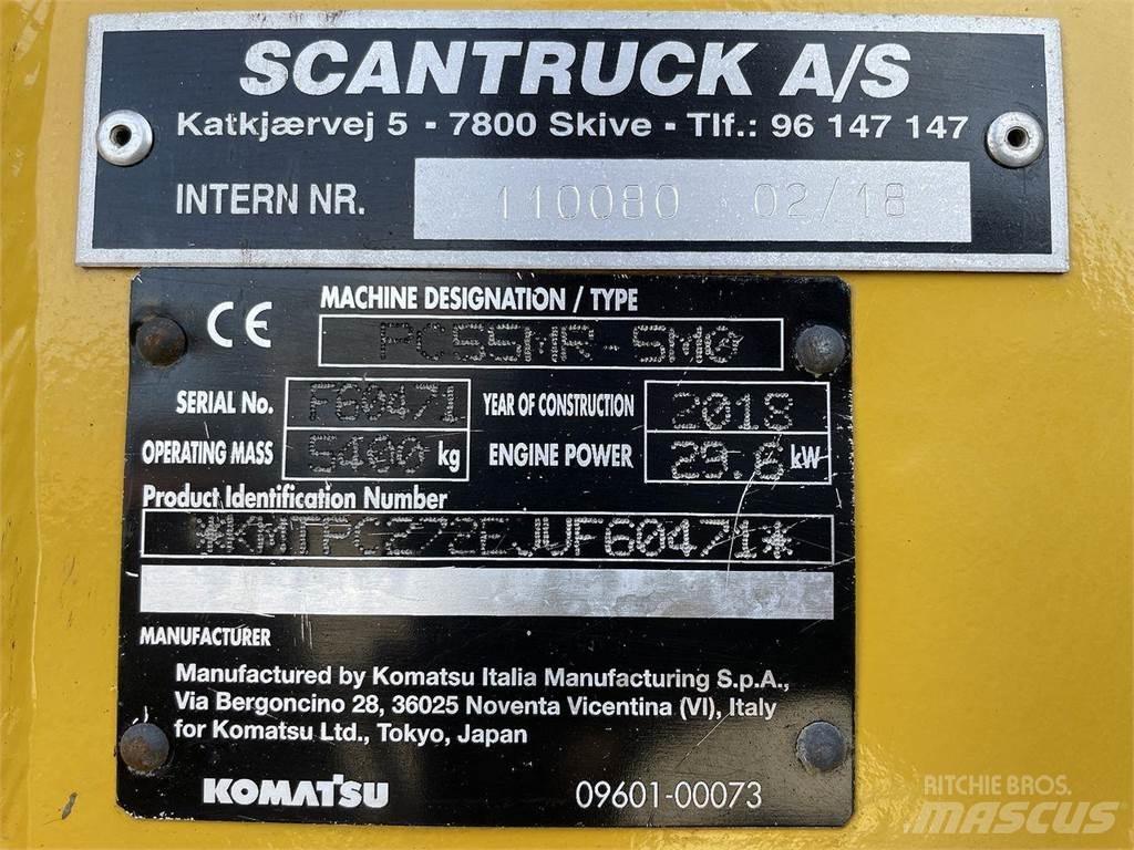 Komatsu PC55MR-5 Lastik tekerli ekskavatörler