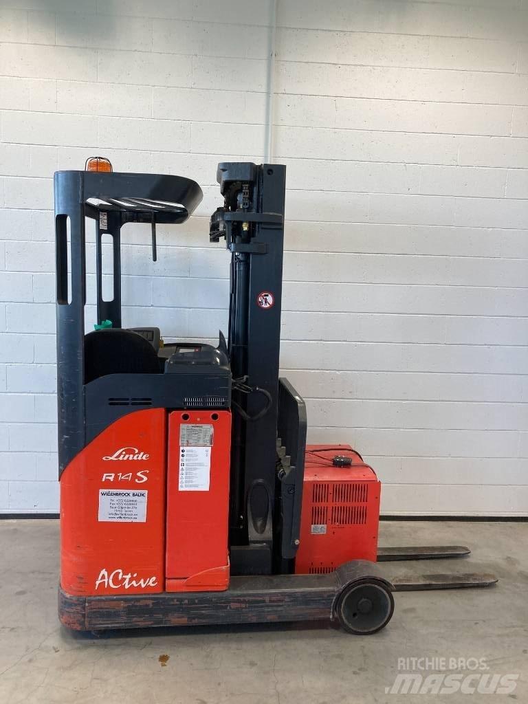 Linde R14S/115 Reach truck - depo içi istif araçları