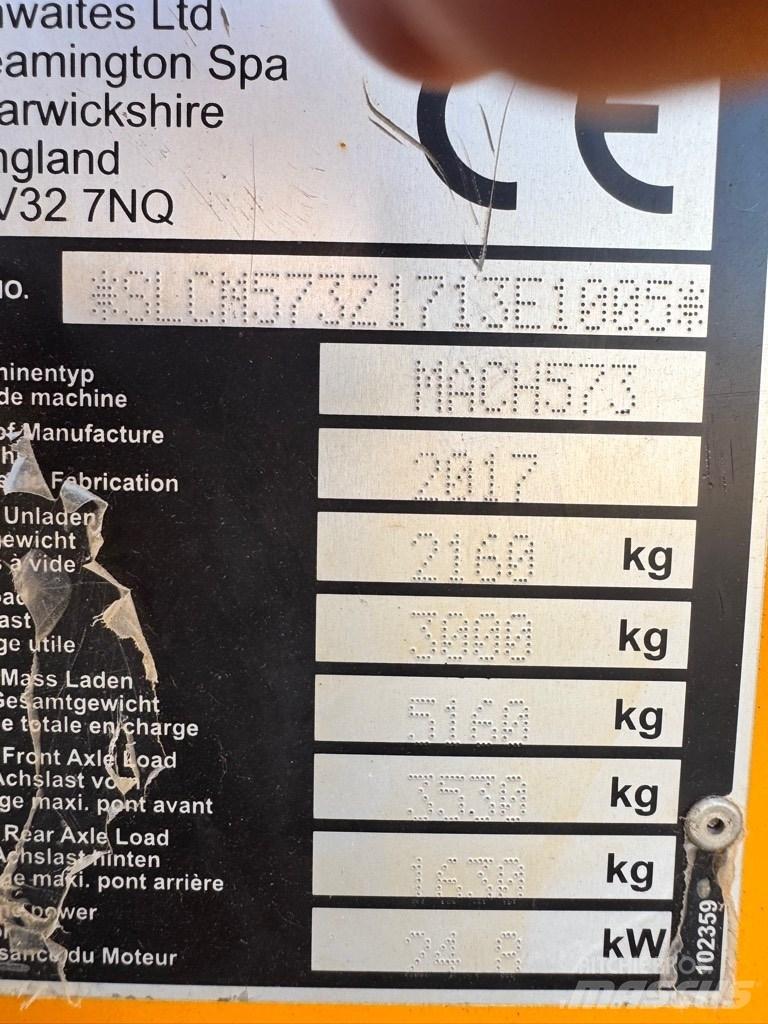 Thwaites 3 tonne Belden kirma kamyonlar