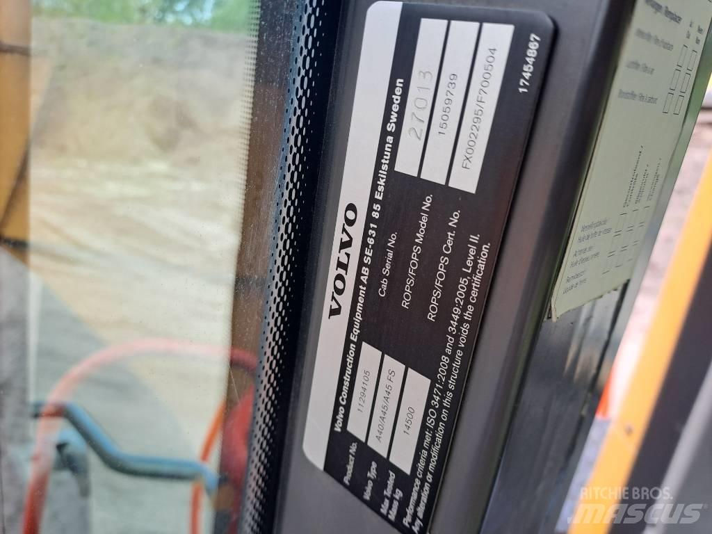 Volvo A45G Belden kirma kaya kamyonu