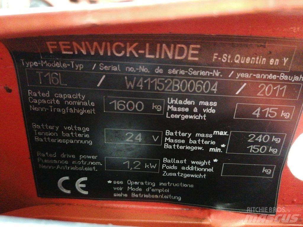 Linde T16L Düsük seviye kaldirici
