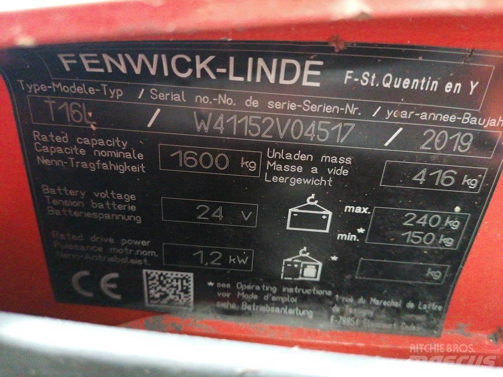 Linde T16L Düsük seviye kaldirici