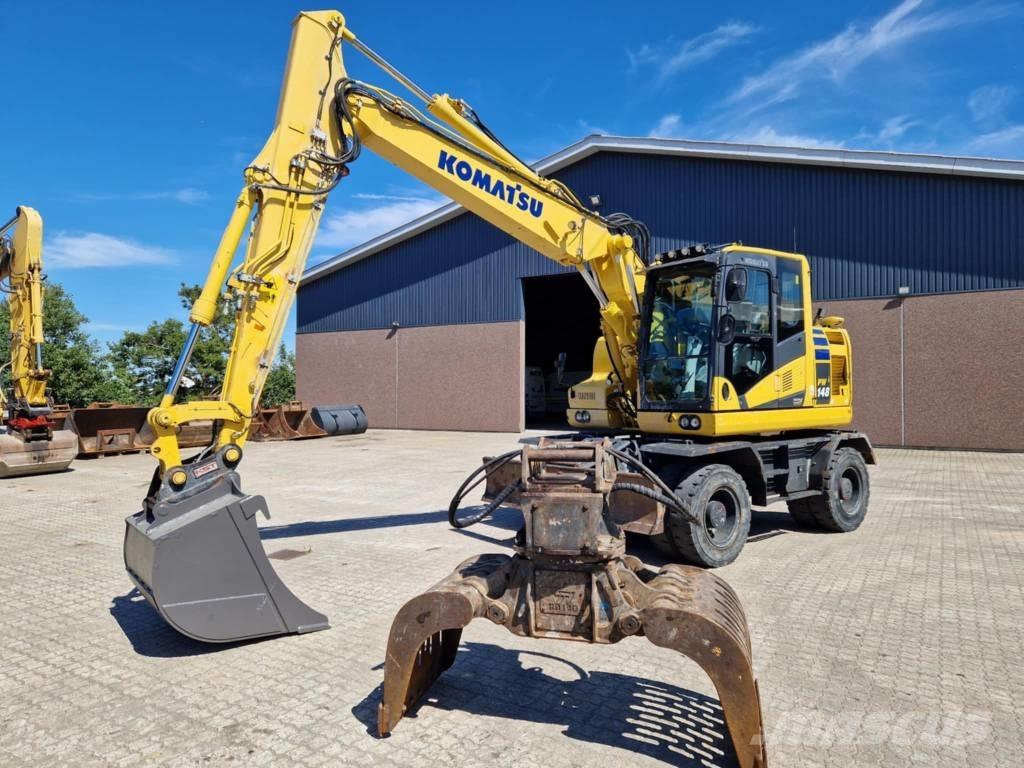 Komatsu PW 148-11 Lastik tekerli ekskavatörler
