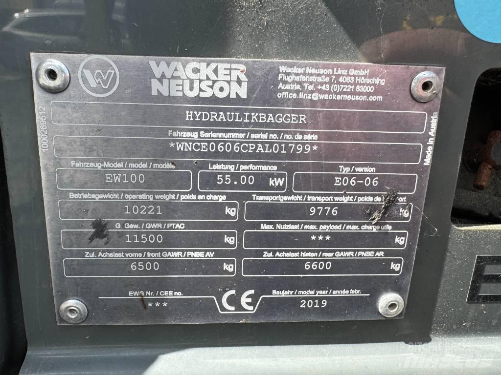 Wacker Neuson EW100 Lastik tekerli ekskavatörler