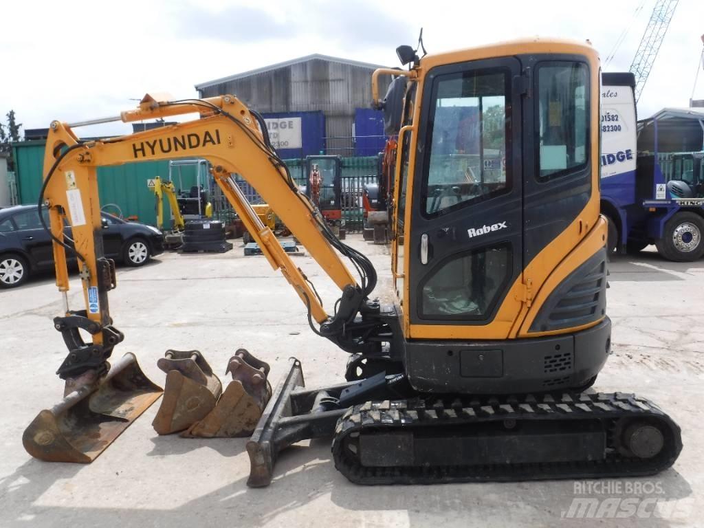 Hyundai Robex 27 Z-9 Mini ekskavatörler, 7 tona dek