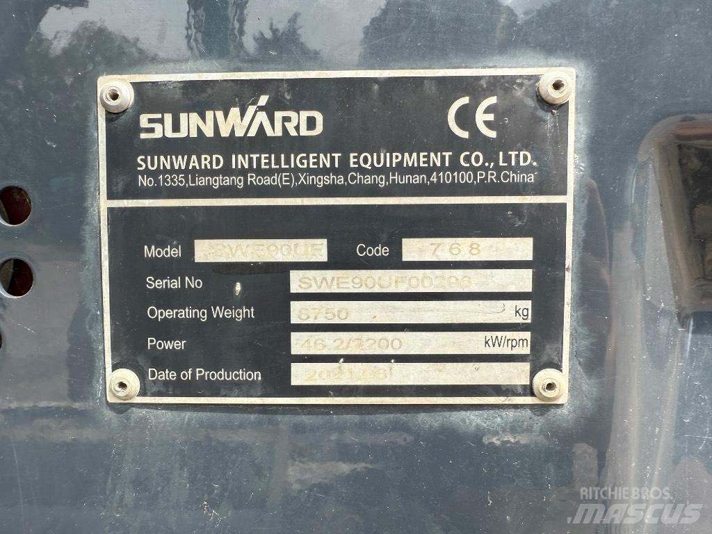 Sunward SWE 90 Midi ekskavatörler 7 - 12 t