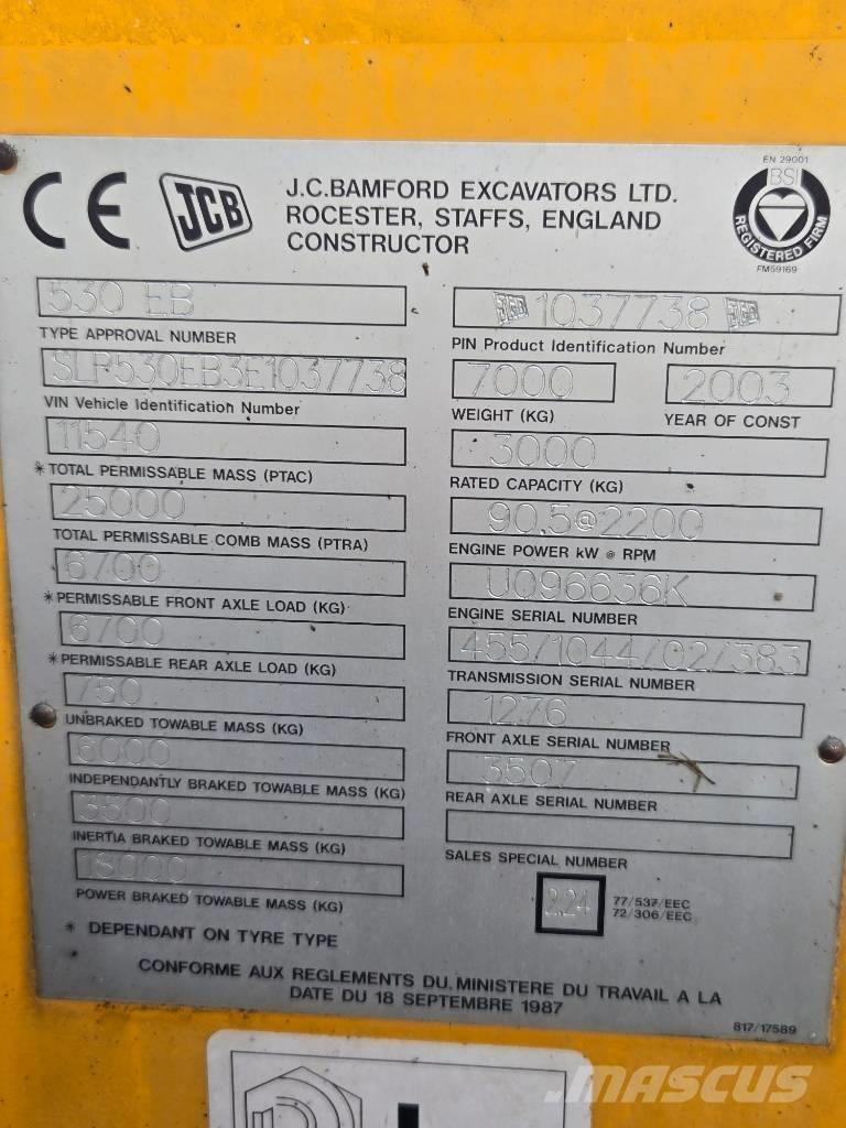 JCB 530 Teleskopik yükleyiciler