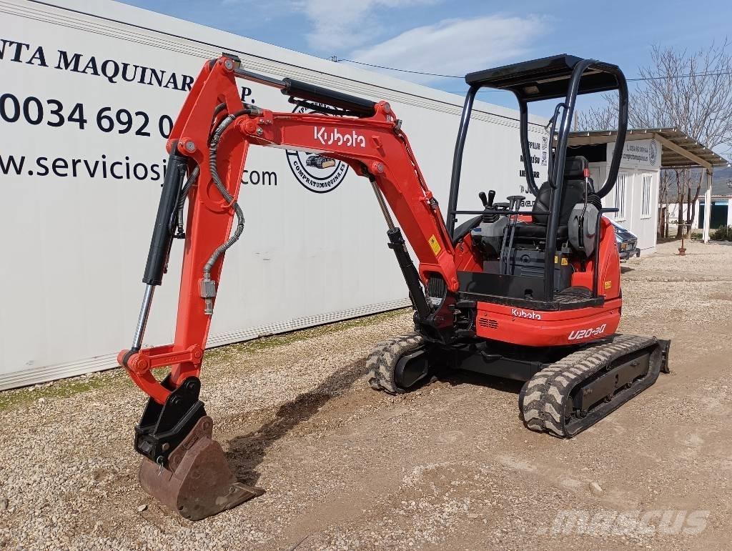 Kubota U 20-3 Mini ekskavatörler, 7 tona dek