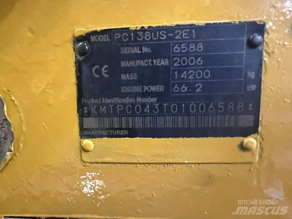 Komatsu PC 138 US Paletli ekskavatörler