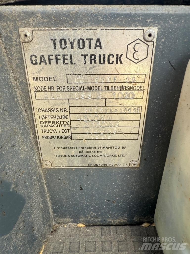 Toyota FD 25 Dizel forkliftler