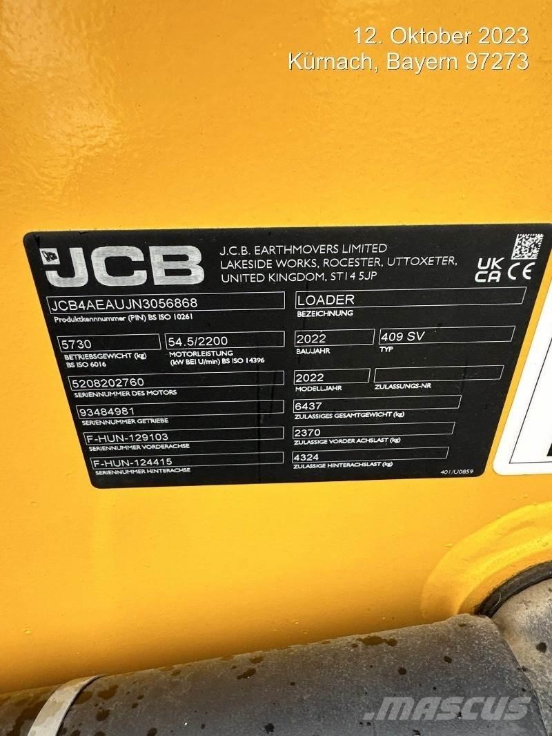 JCB 409 Tekerlekli yükleyiciler