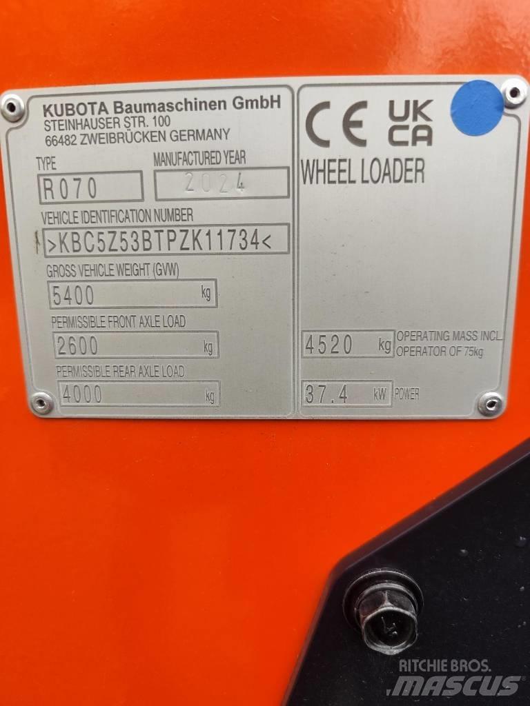 Kubota R 070 Tekerlekli yükleyiciler