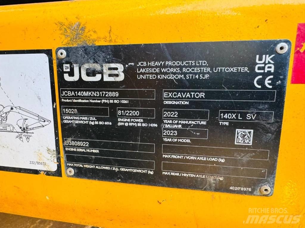 JCB 140 X Paletli ekskavatörler