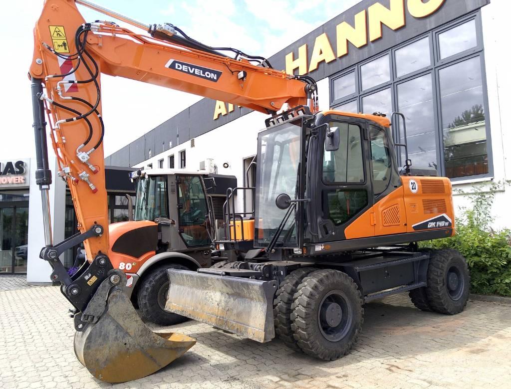 Doosan DX140W-7 Lastik tekerli ekskavatörler
