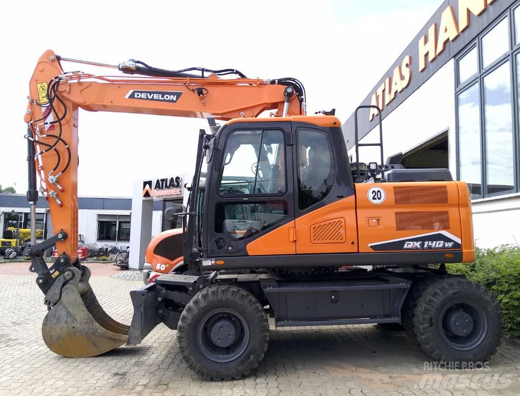 Doosan DX140W-7 Lastik tekerli ekskavatörler