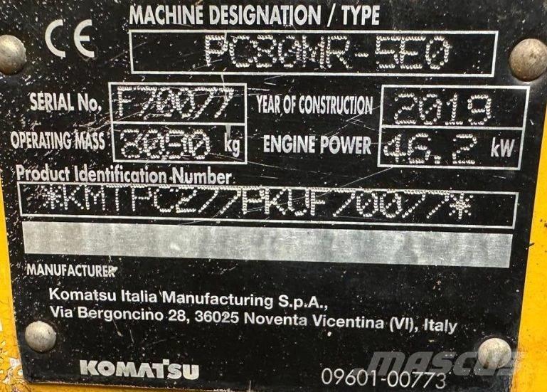 Komatsu PC 80 MR-5EO Midi ekskavatörler 7 - 12 t