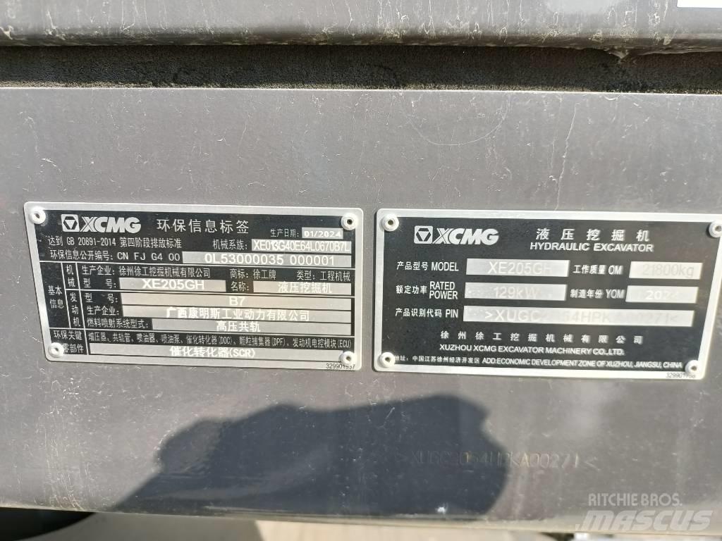 XCMG XE205GH Paletli ekskavatörler