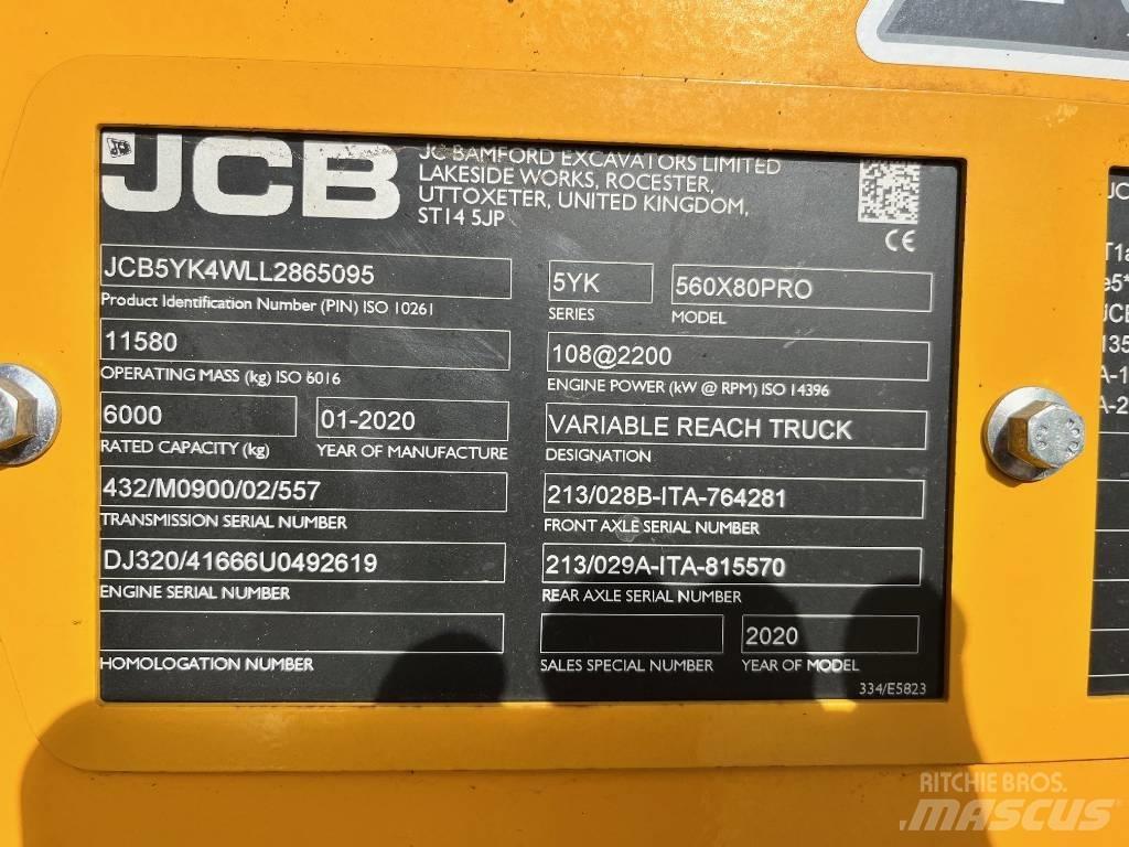 JCB 560-80 AGRI PRO Teleskopik yükleyiciler